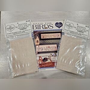 The Need'l Love Company Feed The Birds Bird Watcher W/ Light Mocha Quaker Cloth